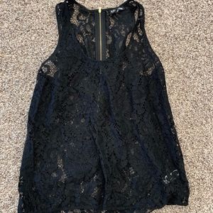 Express lace sleeveless top